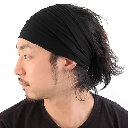 CHARM Headband Bandana Japanese Style - Mens Head Wrap Womens Hair Band by Casualbox