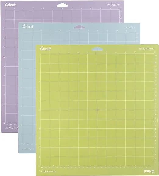 Cricut Machine Cutting Mat Variety Pack, 12 in x 12 in (3 ct)