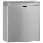 Contura Receptacle, 1 gal, Stainless Steel