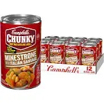 Campbell&#039;s Chunky Soup, Minestrone with Italian Sausage, 18.8 Ounce pack Of 12