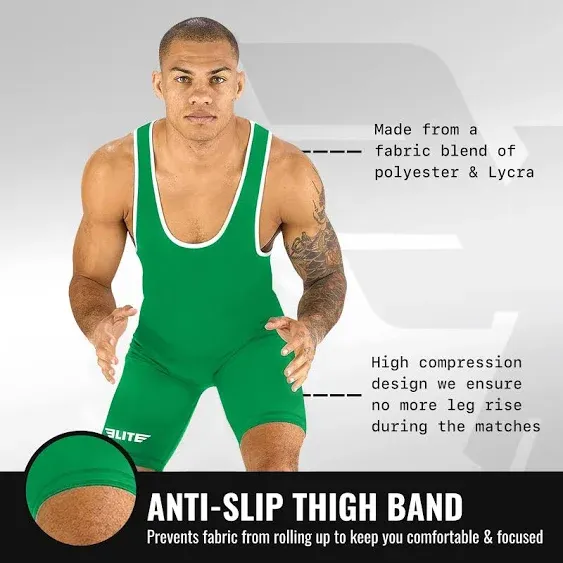 Elite Sports Men’s wrestling singlets, Powerlifting Singlet, Standard Singlet for Men, Wrestling Uniform