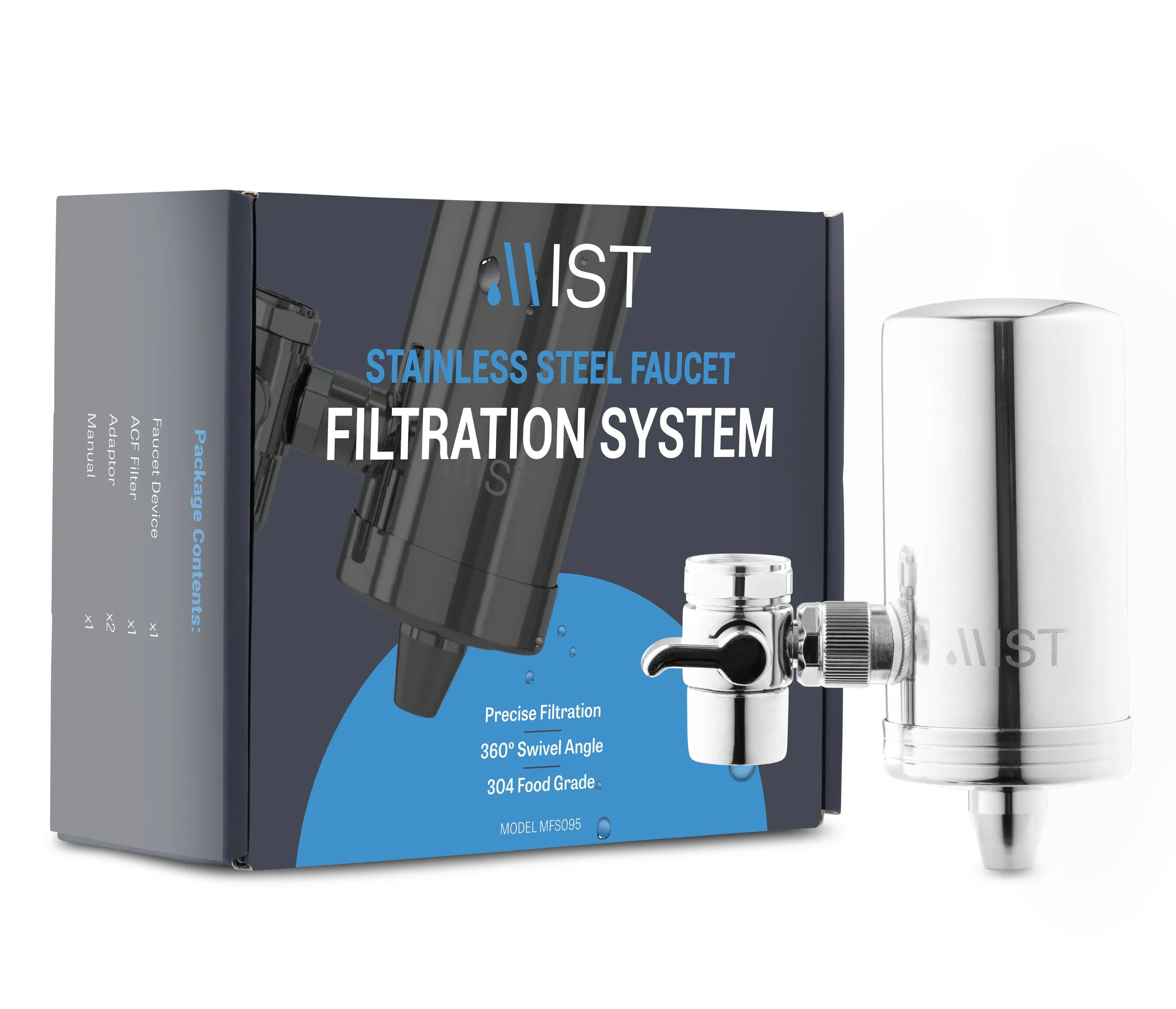 Mist Stainless Steel Activated Carbon Fiber Faucet Filtration System