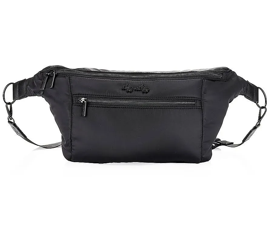 Itzy Ritzy - Fanny Pack & Crossbody Diaper Bag 6 Pockets, Use as Crossbody, Belt or Shoulder Bag