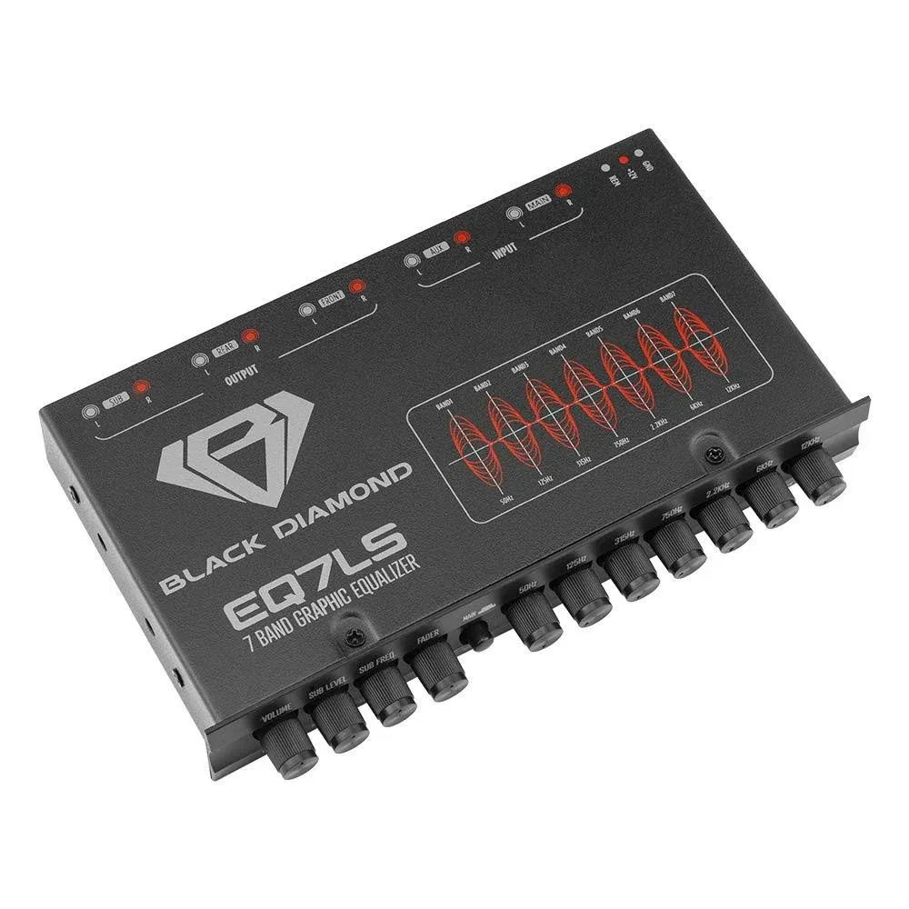 Black Diamond EQ7LS: 7-Band Graphic Equalizer with Subwoofer Control Section