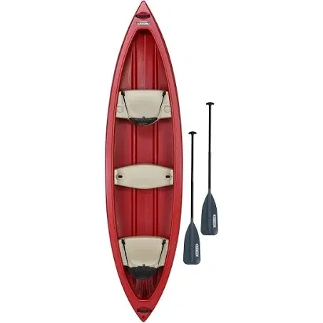 Lifetime Kodiak Canoe with Paddles (Red)