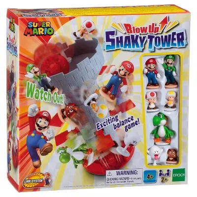 Games Super Mario Blow Up! Shaky Tower Balancing Game. Epoch Games