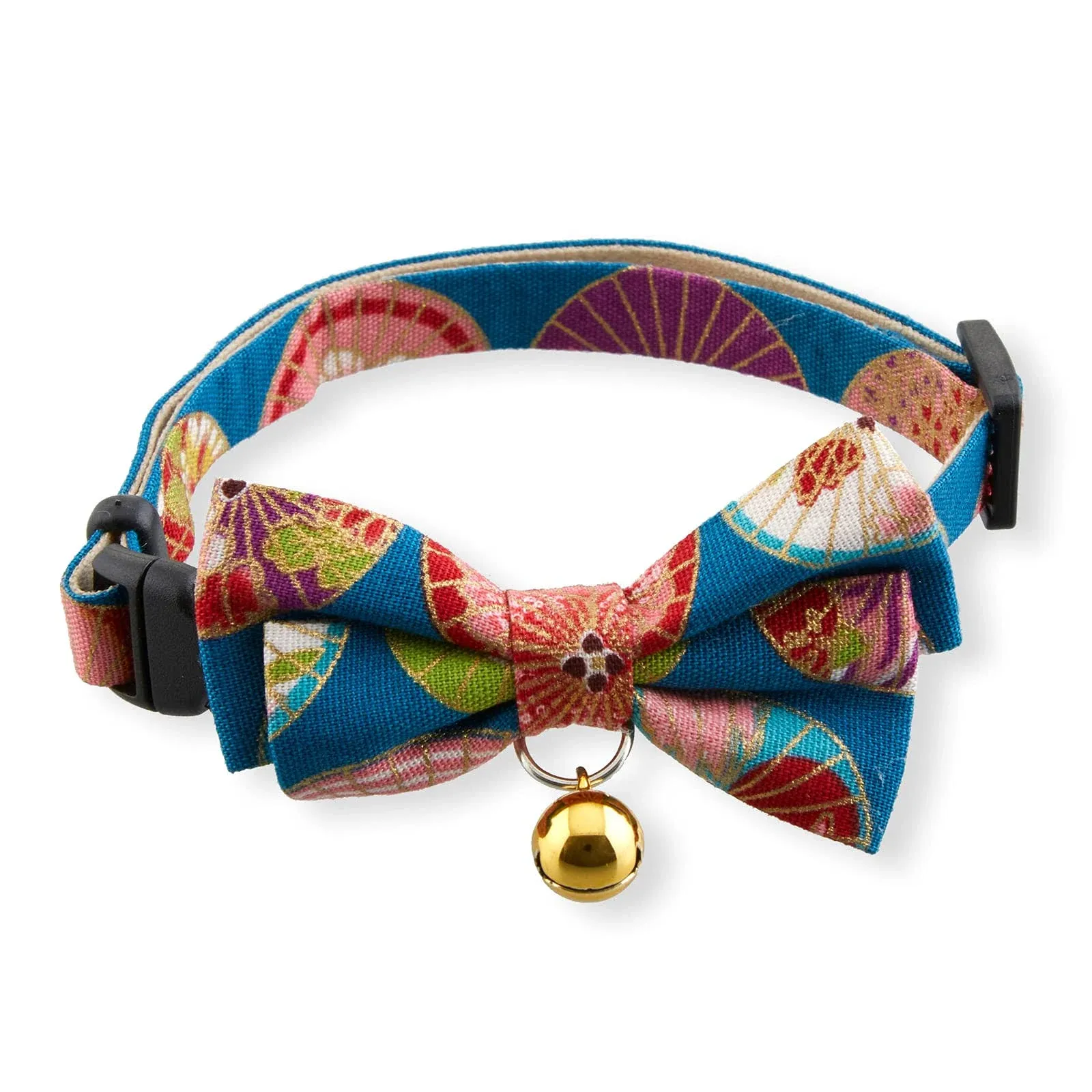 Necoichi Temari Bow Tie Cat Collar (Blue)