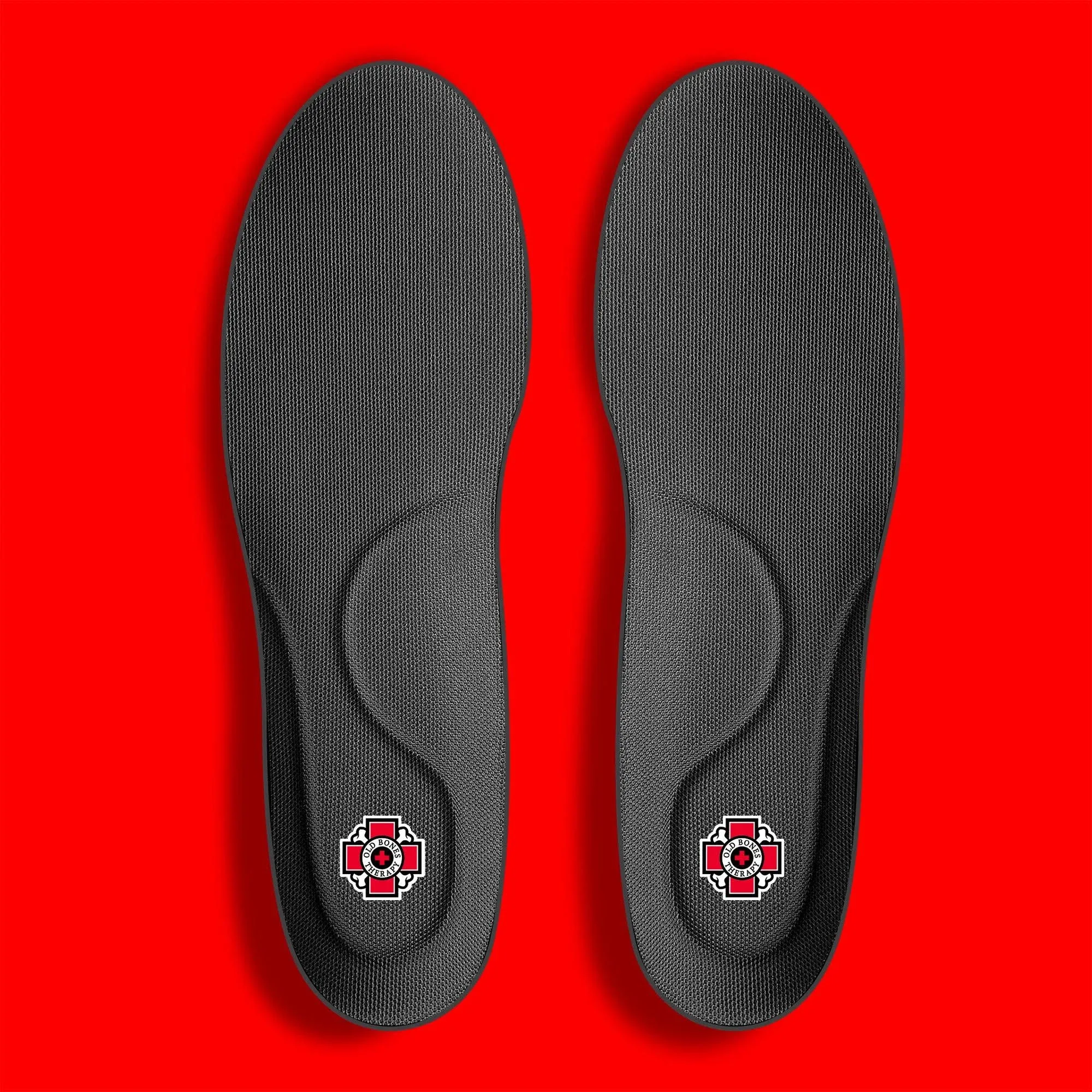 Old Bones Therapy Shock Absorbing Foot Insoles - Impact Protection, Arch Support and Improved Stability - Orthotic Insoles for Skateboarding, BMX, Motocross, Snowboarding and Ruling at Life (S)