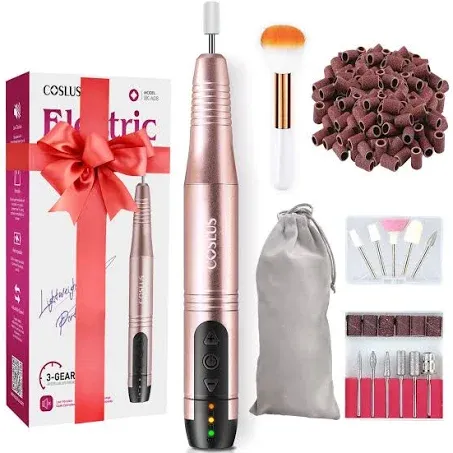 Cordless Nail Drill Electric File: Professional for Acrylic Gel Dip Powder Na...