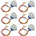 DC 12V 28BYJ-48 Valve Stepper Motor 4 Phase Geared Stepper Motor（6PCS）