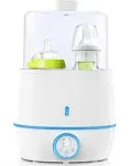 Baby Bottle Warmer - Double Bottle Warmer for Breastmilk & Formula Bottle Food Heater, Fast Milk Warmer with Timer, Accurate Temp Control,