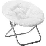 Urban Shop White Mongolian Saucer Chair