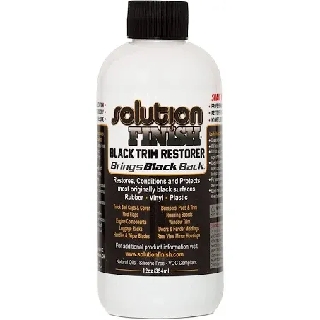 Solution Finish | Plastic & Vinyl Restorer | Black