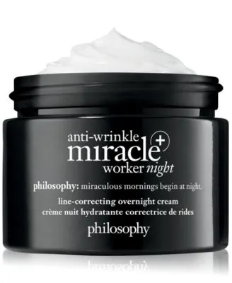 philosophy anti-wrinkle miracle worker - night cream, 2 Oz