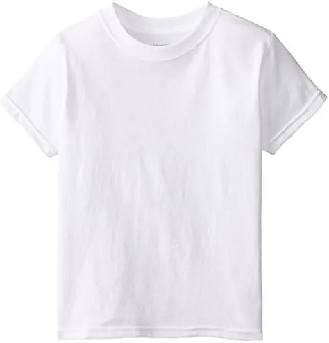 002X04 Hanes B21386 Boys Tagless Crewneck Undershirt (6-Pack) LG White