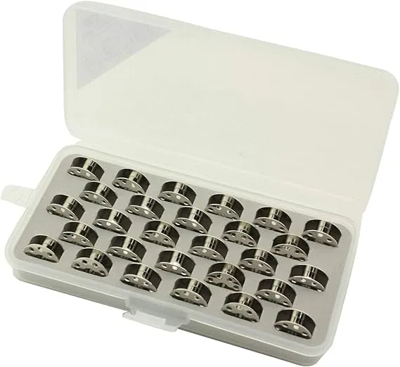 Cutex Pack of 28 Juki DDL-8300 DDL-8500 DDL-8700 bobbins with Storage Case