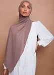 Premium Chiffon Hijab - Earth Gray