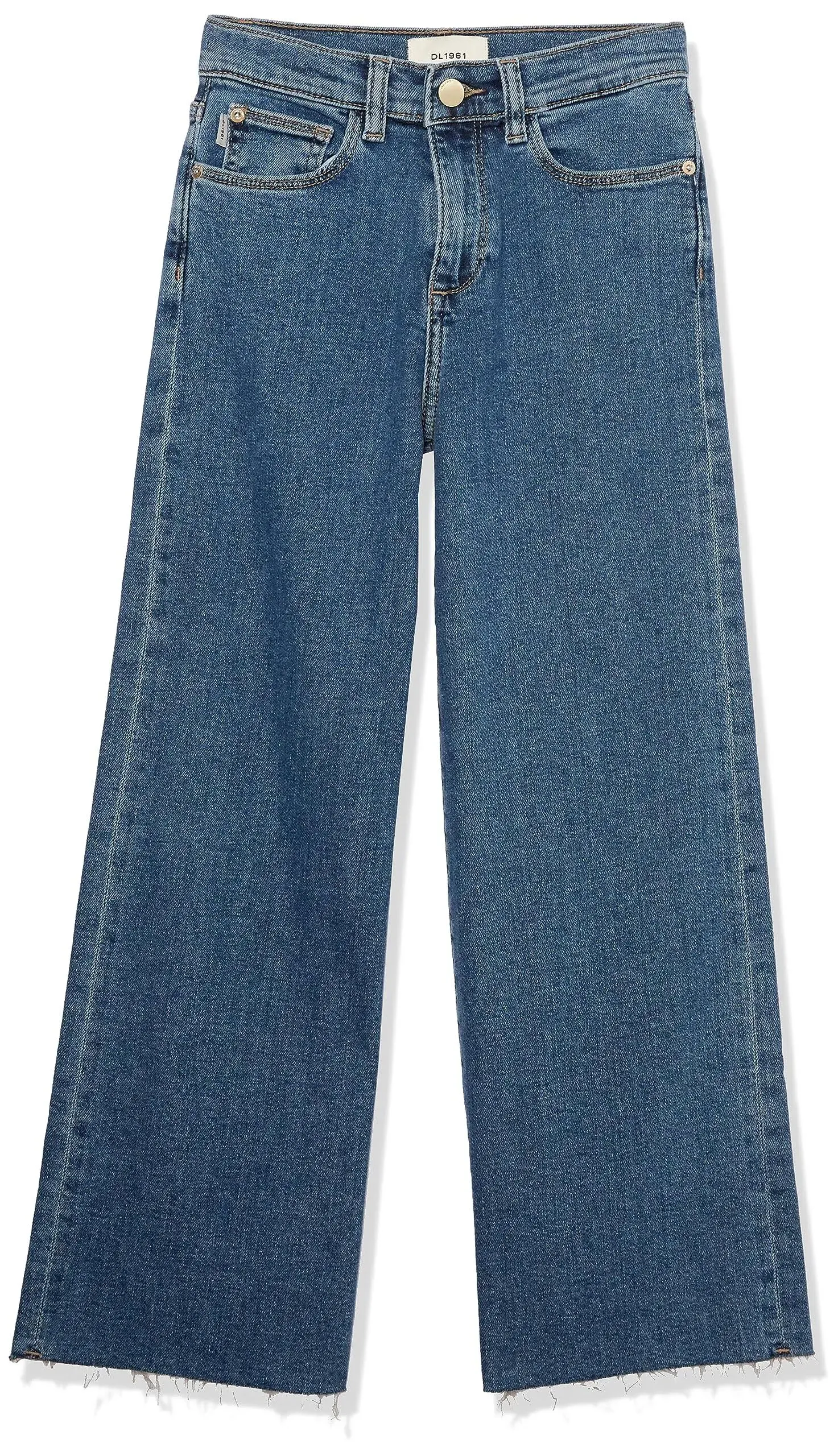 Shop Dl1961 Little Girl's & Girl's Lily Wide-leg Jeans In Adams