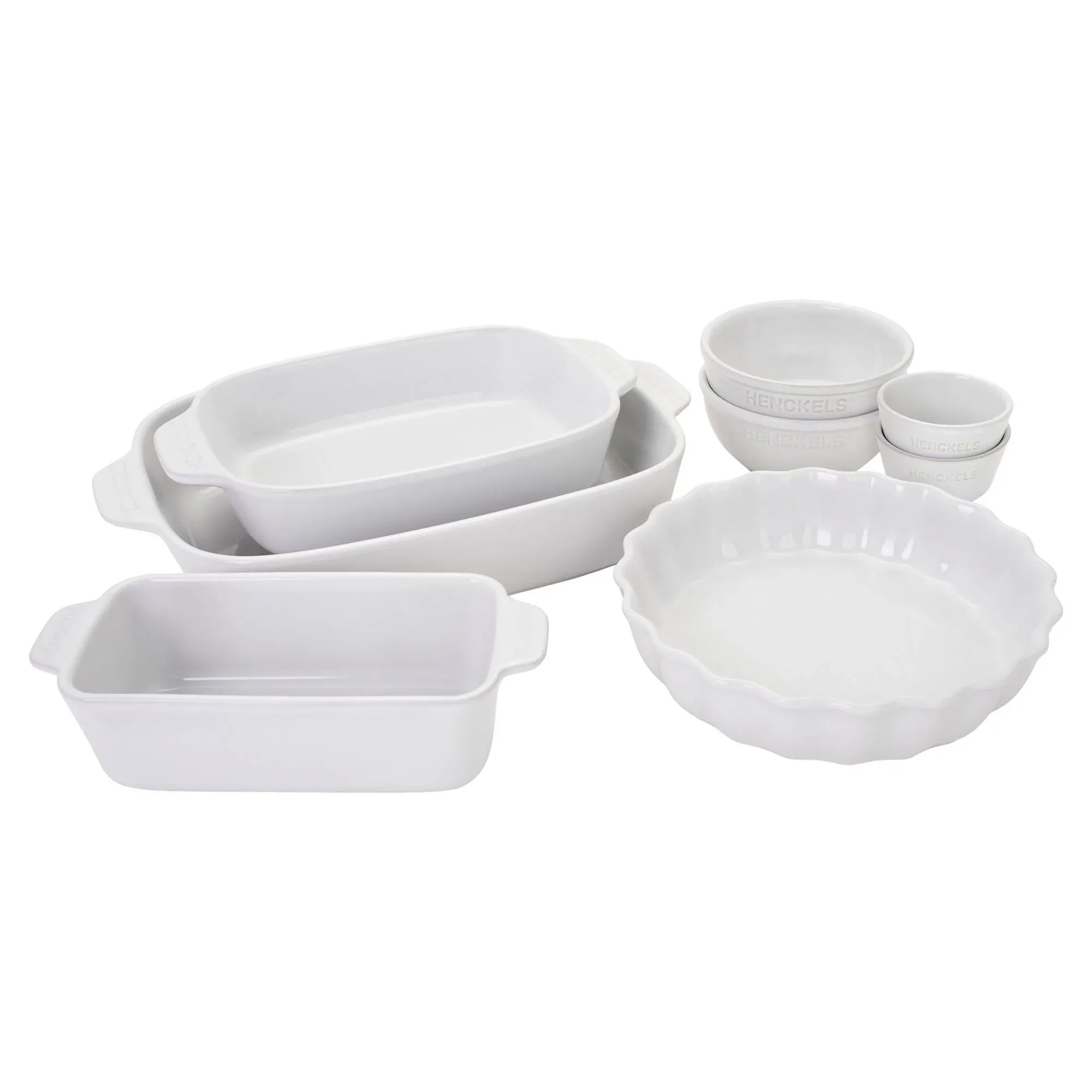 HENCKELS Ceramics 8-Piece Mixed Bakeware Serving Set