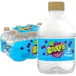 Splash Blast Water Beverage, Acai Grape Flavor - 12 pack, 8 fl oz bottles