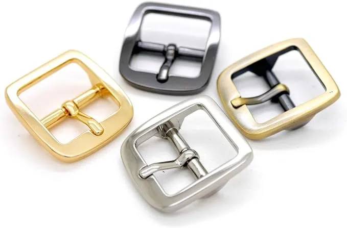 3/4 Inch Single Prong Belt Buckle Square Center Bar Buckles Craft Accessories...