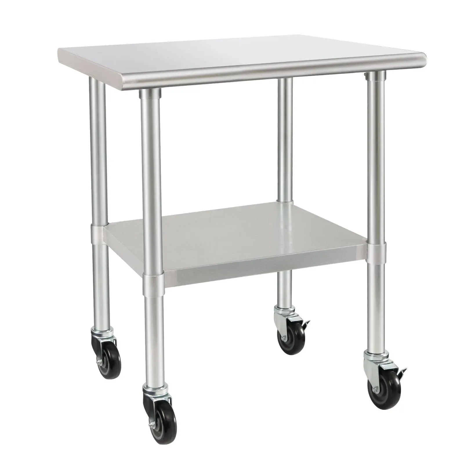 Hardura 24 x 36 Inches Stainless Steel Table with Wheels