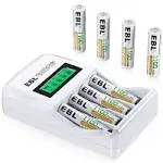 8 Slot LCD Battery Smart Charger For AAA AA Ni-MH Ni-CD Rechargeable Batteries