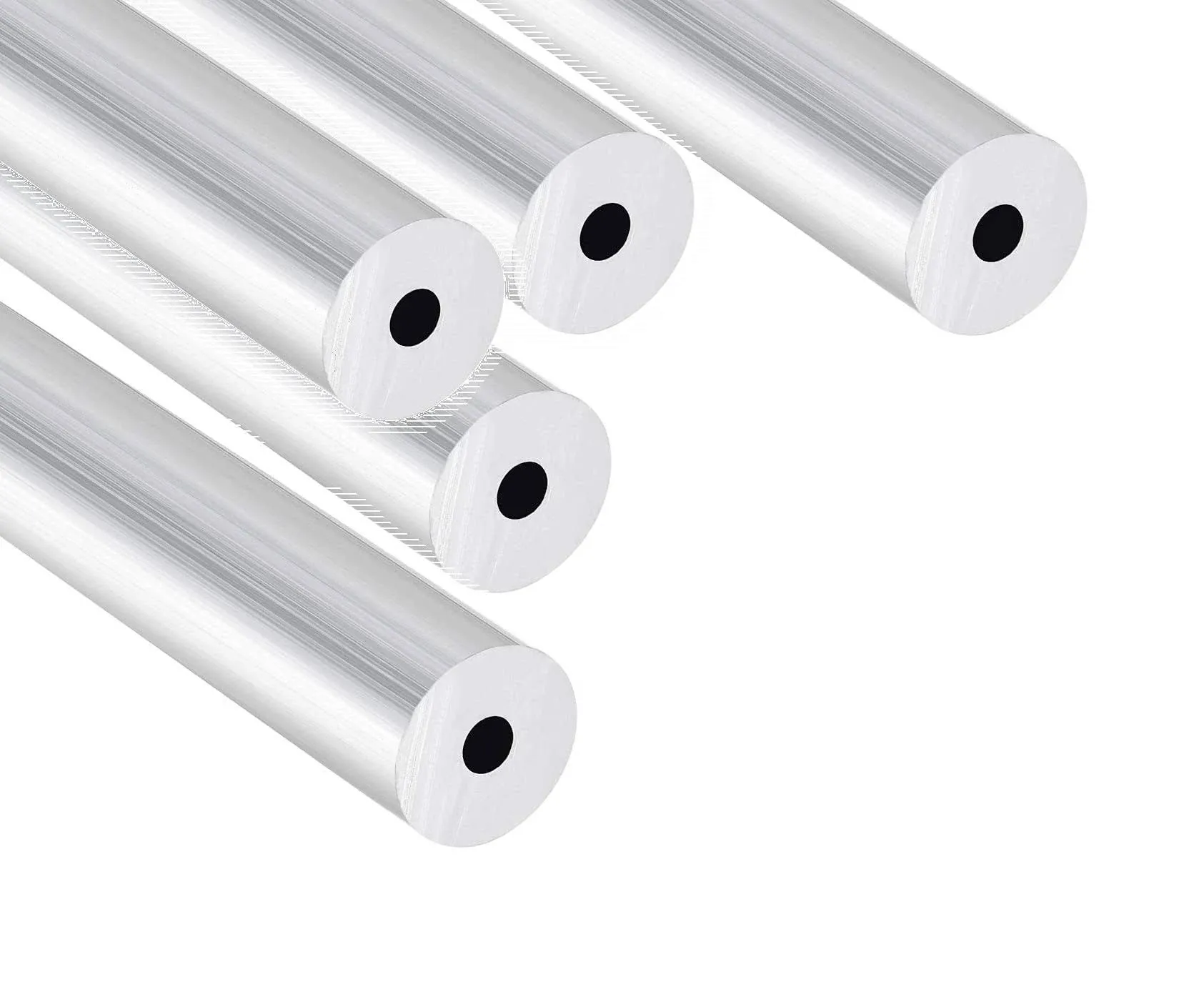 Wellshine 5pcs Aluminum Tube, 6063 Round Aluminum Tube,12mm Outer Diameter 3mm ...