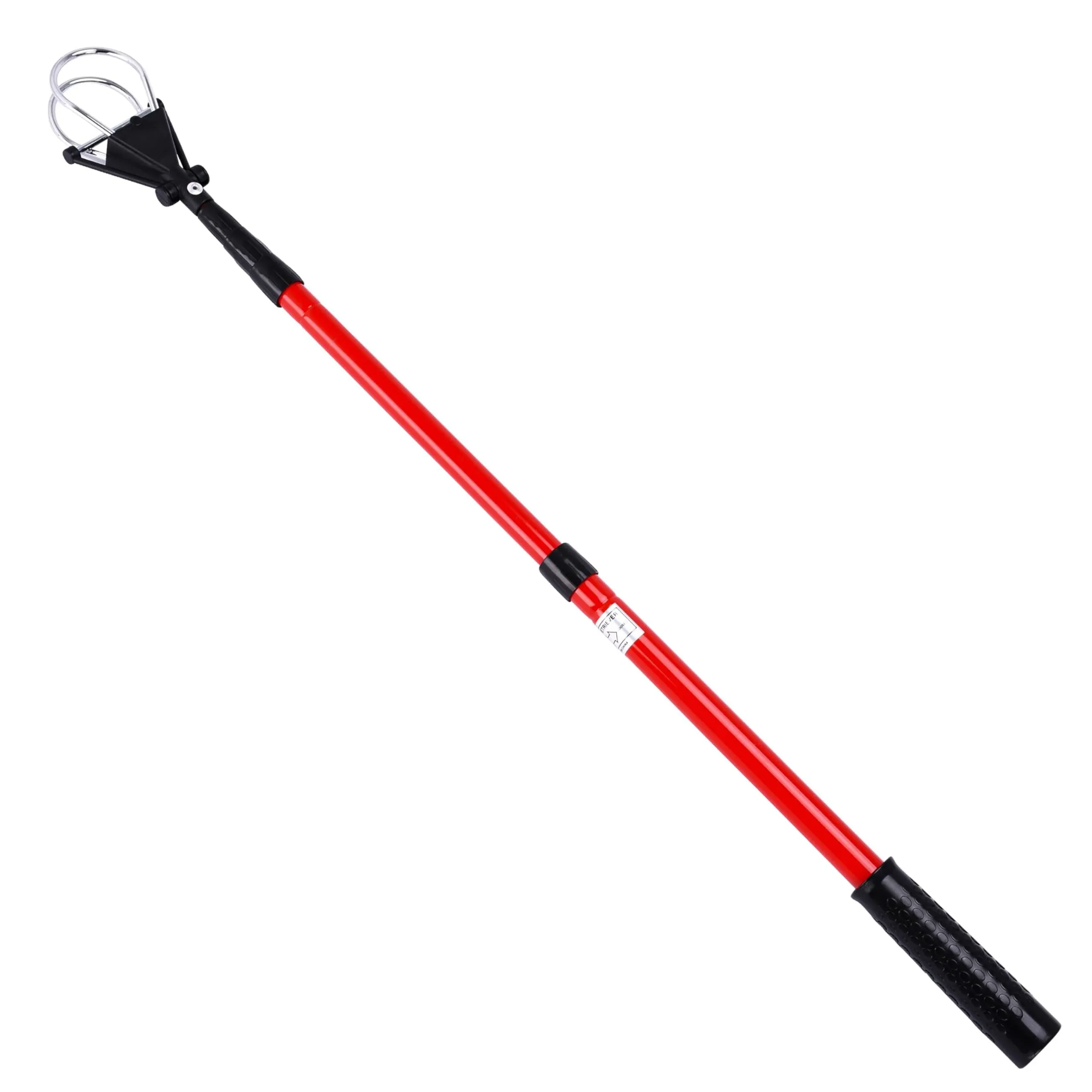 Effekt Manufaktur Premium Telescopic Golf Ball Retriever 23''L - Black & Red - Multi-Purpose Aluminium Picker Tool with Ergonomic Grip - Versatile for Golf & Disc Golf, vice golf glove