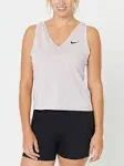 Nike Womens Court Victory Tank - Glacier Blue/Bla S