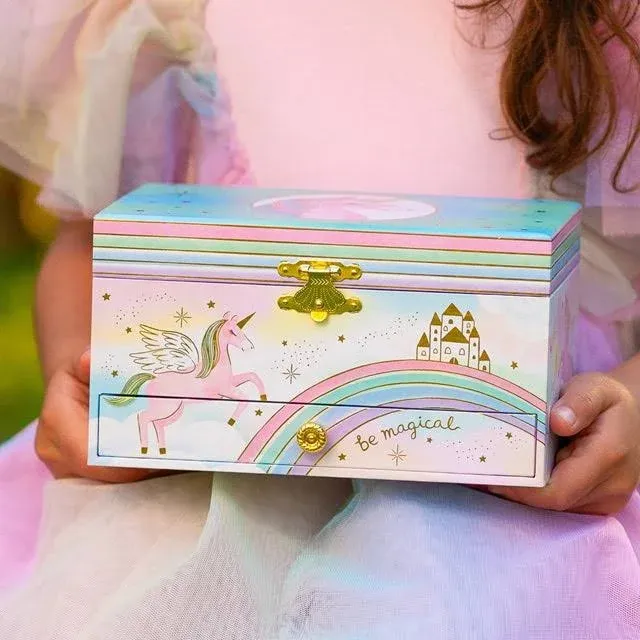 Giggle & Honey Whimsical Unicorn Musical Jewelry Box