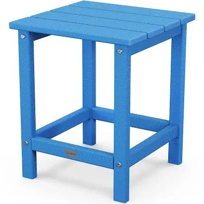 POLYWOOD Long Island 18" Pacific Blue Side Table