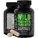 Wild Foods Prebiotics and Probiotics- Breakthrough Digestive Enzymes Supplement 