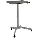 Seville Classics airLIFT XL Pneumatic Sit-Stand Mobile Desk Cart