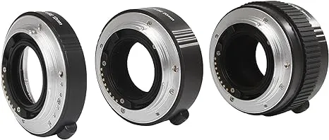 Movo/Kooka AF Macro Extension Tube Set for Sony Alpha DSLR Camera with 12mm, 20mm and 36mm Tubes (Metal Mount)