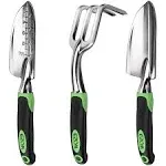 Garden Tool Set, 3 Pack Aluminum Heavy Duty Gardening Kit Includes Hand 