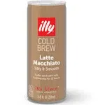 Illy Ready to Drink Coffee LATTE MACCHIATO Cold Brew, Authentic Italian Coffee, Made with 100% Arabica Coffee, All-Natural, No Preservatives, 8.5 Fl Oz (Pack Of 12)