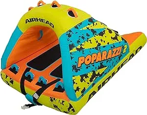 AIRHEAD Poparazzi, 1-3 Rider Towable Tube for Boating, Multiple Size Options Available