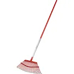 Corona Fixed Tine Leaf Rake 19 in Aluminum Handle