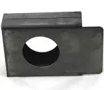 Gate Lockbox Single Hole Weldable Steel 3 1/2" x 4 1/4" x 1 1/2" Unpainted