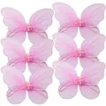 Butterfly Craze Girls' Fairy, Angel or Butterfly Wings – Costumes and Dress Up For Kids Aged 2 to 12 – Pack of 6