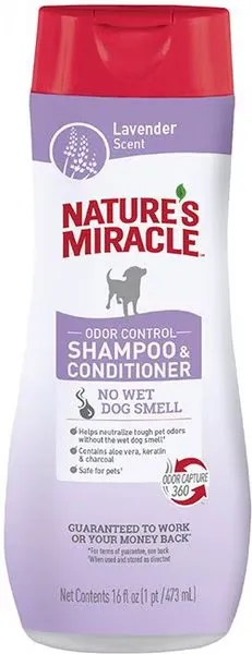 Nature's Miracle Odor Control Shampoo & Conditioner 16 oz Lavender