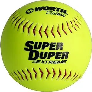 Worth | PRO TAC Super Duper Extreme Multi-Layer Slowpitch Softball | Multiple Styles | 12 Count