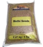 Rani Fenugreek (Methi) Seeds Whole, 80oz (5lbs) 2.27kg, Bulk, Trigonella Foenum Graecum ~ All Natural | Vegan | Gluten Friendly | Non-GMO | Indian