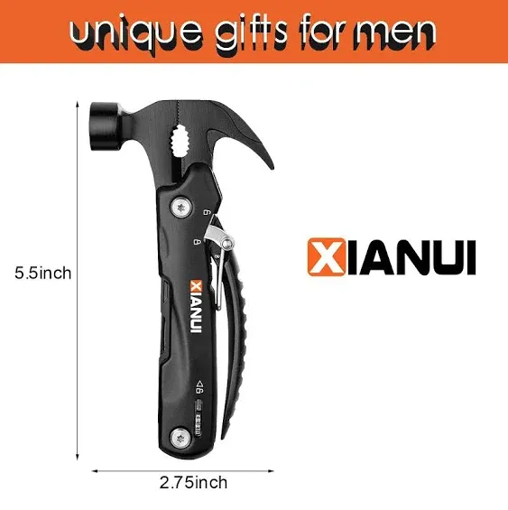 Gifts for Dad, 12 in 1 Multitool Hammer BEST DAD EVER, Dad Gifts from Daughter Son Wife, Unique Birthday Gifts Ideas, Christmas Stocking Stuffers for Dad Who Wants Nothing