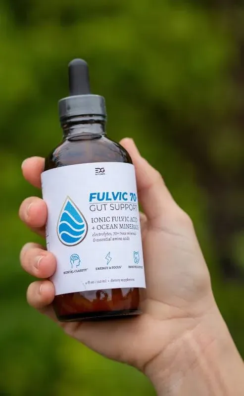 Fulvic Minerals for Gut Support - Ionic Fulvic Acid + Ocean Minerals - Electrolytes, 70+ Trace Minerals & Essential Amino Acids