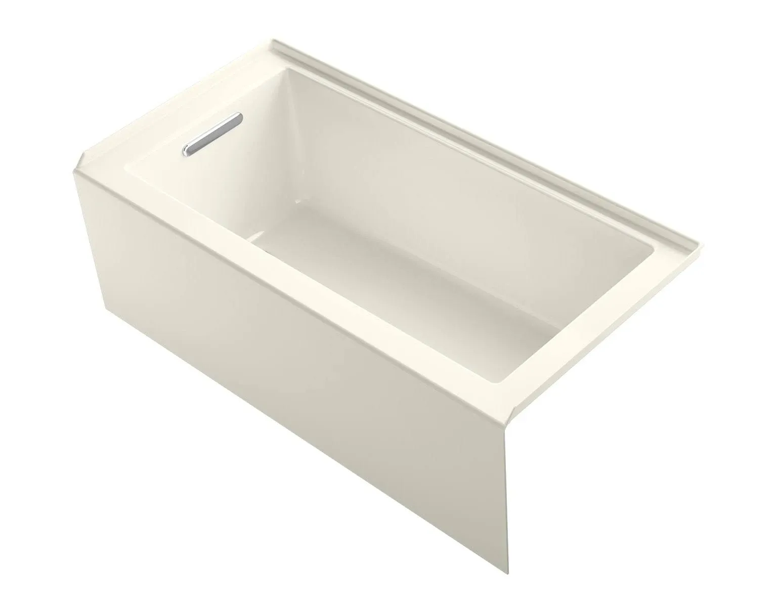 Underscore 60 in. x 30 in. Soaking Bathtub with Right-Hand Drain in White