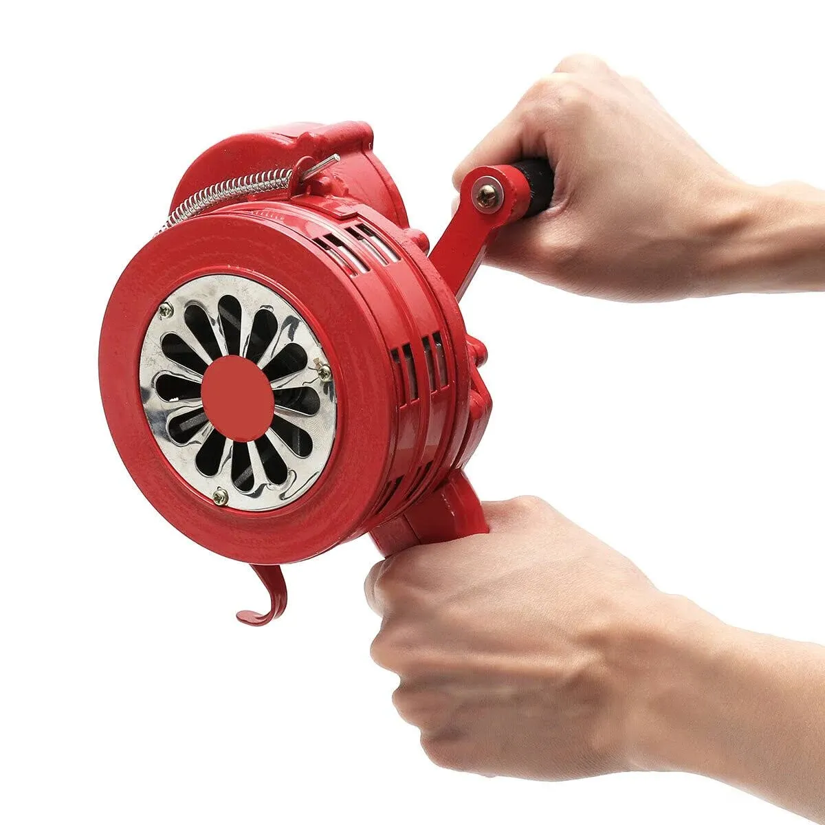 Vixen Horns Hand Crank Siren, Loud Portable Air-raid Hand Held Siren, Manual Operated Siren Horn, Handheld Fire Alarm Tornado Air Raid Siren (Plastic), VXS-1000P