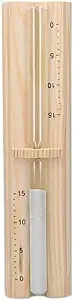 Navaris Sauna Hourglass Sand Timer - 15 Minutes Wood Sand Timer for Saunas - Wall-Mounted 15 Minute Hour Glass Made of Pine Wood 11.6" x 2.95" x 1.57"