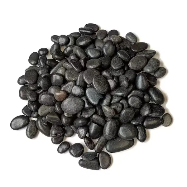 0.125 Cu. Ft. Black Small Polished Pebbles 10 Lbs. 3/8 In.-1/2 In. Size Landscap